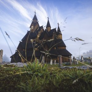 Heddal Stabkirche in Norwegen