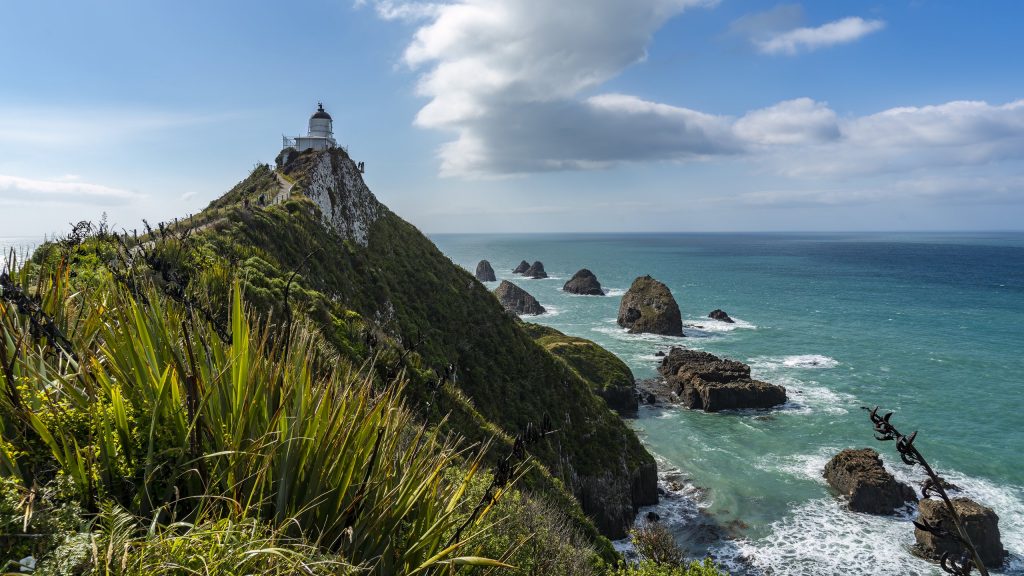 Nugget Point Lighthouse in Neuseeland