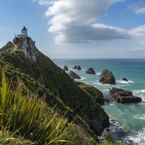 Nugget Point Lighthouse in Neuseeland